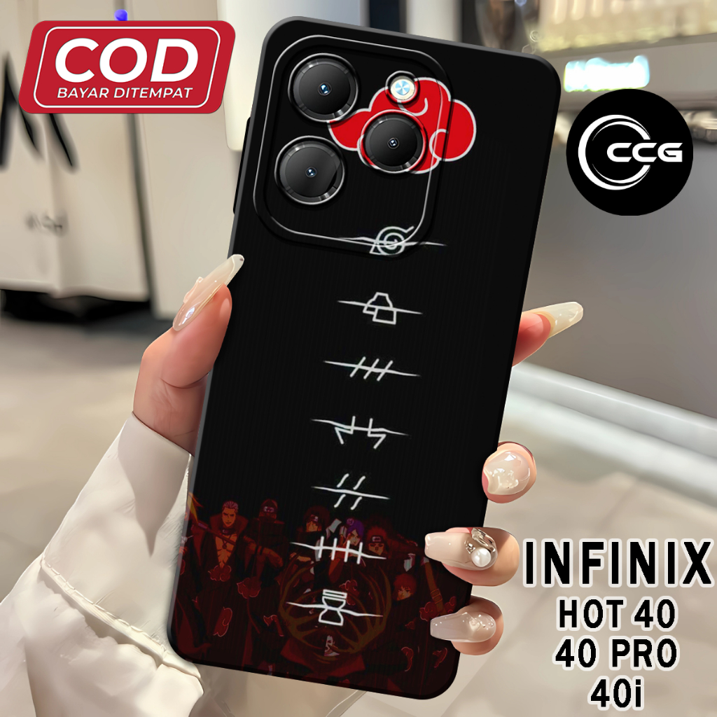 ( CCG 9 ) Softcase ซิลิโคน hp เต็มยางยืดหยุ่นสําหรับ infinix hot 40 l hot 40i l hot 40 pro Pro กล้อง