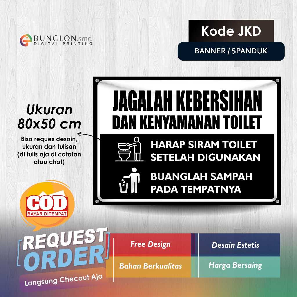 สีดํา JKD รหัสห้องน้ําทําความสะอาดและความสะดวกสบาย BANNER