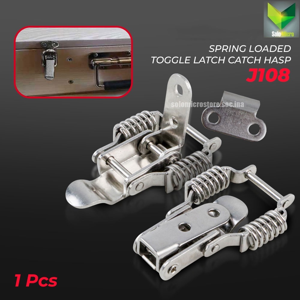 HOOK Spring Load Toggle Latch Catch Hasp J108 KAK-J Silver