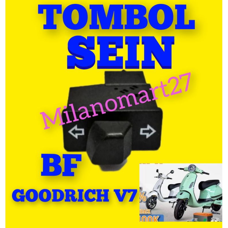 TOMBOL BF goodrich v7 ปุ่มสัญญาณไฟเลี้ยวรถจักรยานยนต์ไฟฟ้า molis bf goodrich v7