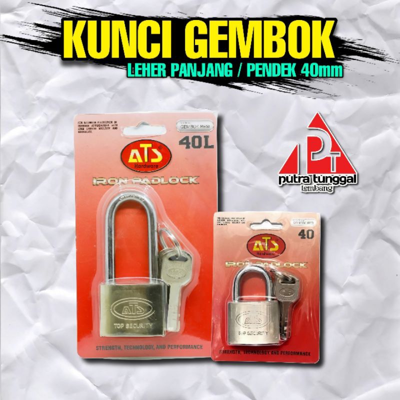 ATS กุญแจคอยาว / คอสั้น 40 มม