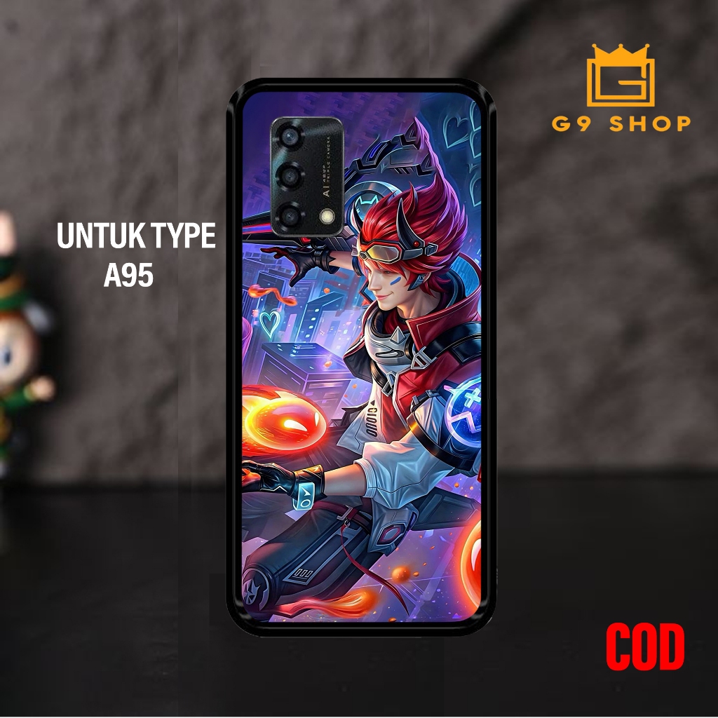 [gnine_case]เคส oppo A95-case Glossy-Protective )เคส (ml)softcase hp-case hp-casing hp-silikon-softc