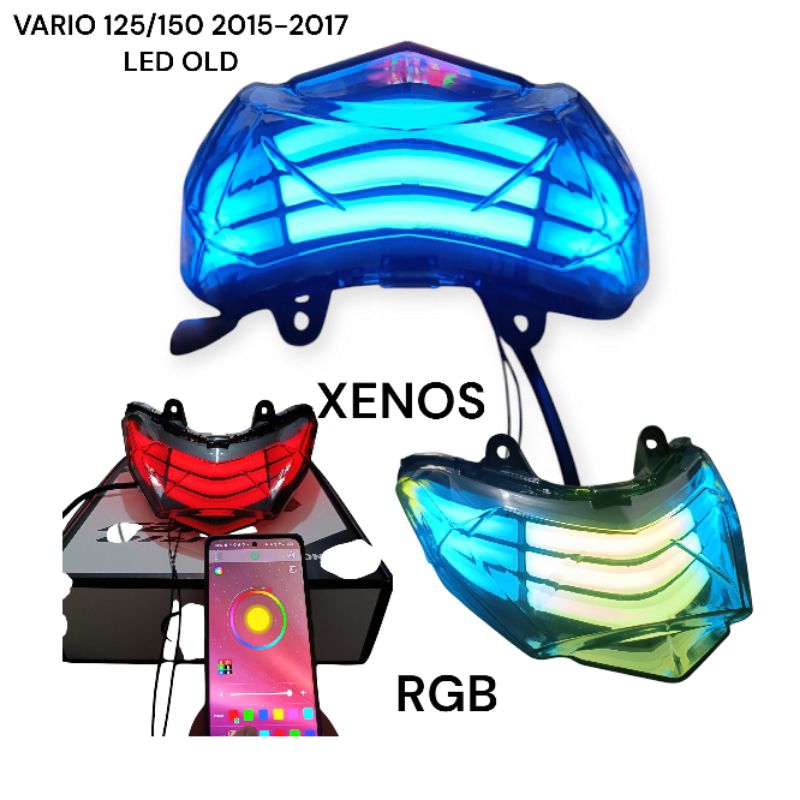 ไฟ LED หยุด Vario 125 150 LED เก่า 10 โหมด honda vario 125 vario150 เก่า 2015 2016 2017 LAZY หยุดวิ่งโคมไฟ 1 ชุด vario