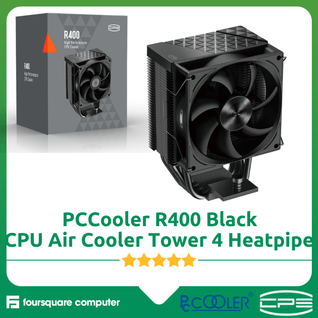 Hsf PCCooler R400 Black CPU Air Cooler 4 Heatpipe