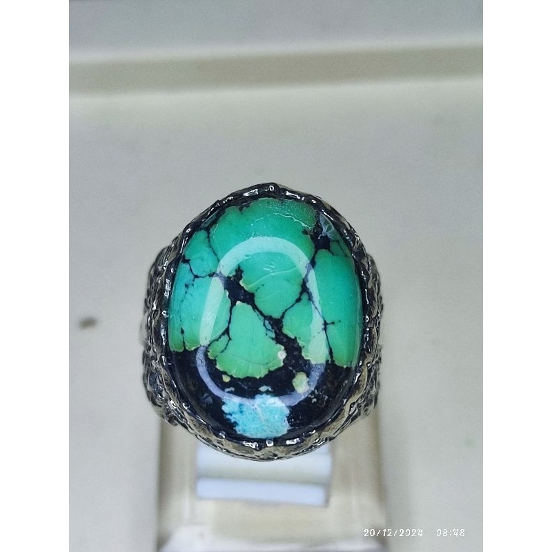 Hijau Natural สีฟ้าโบราณสีเขียว Hubey turquoise