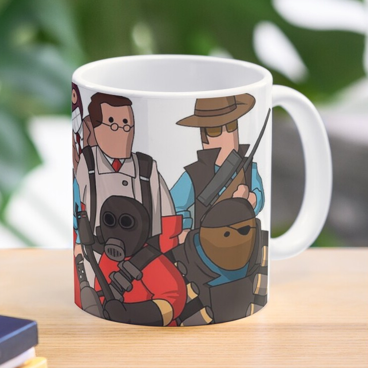 Team Fortress 2 แก้วน้ําทีมการ์ตูน | กระเช้า | ของขวัญ ของขวัญ
