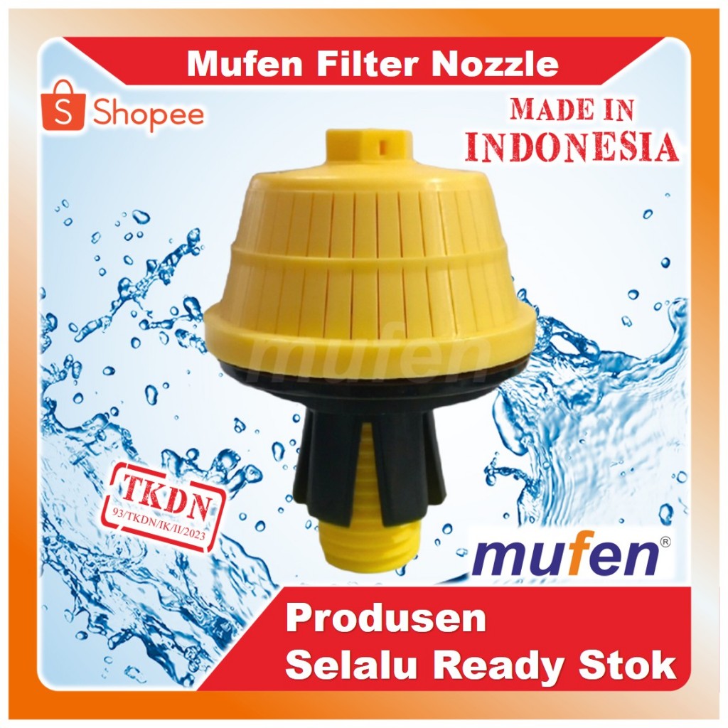 หัวฉีดกรอง เห็ด K1 รุ่น MF1 3/4" DWW, TKDN [MUFEN]