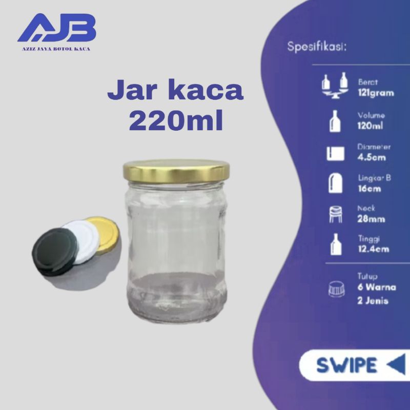 AJB ขวดแก้ว 220ml***