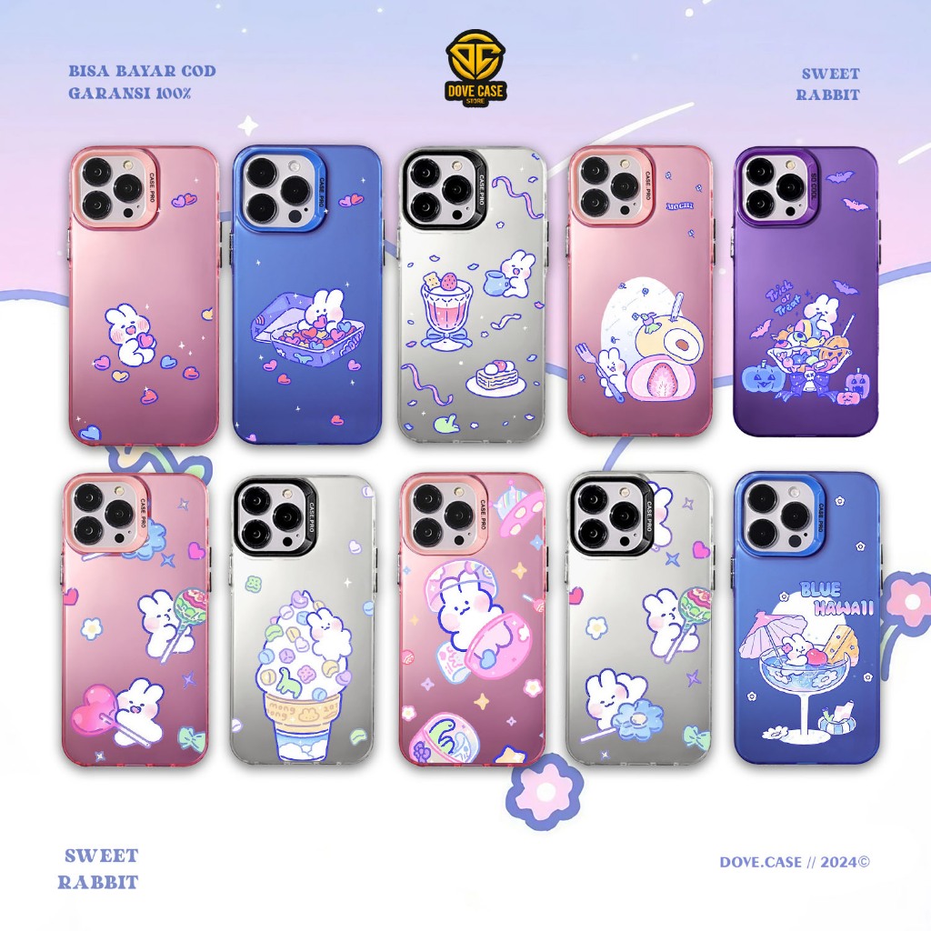 SWEET RABBIT V2 HARD CASE OPPO RENO 8T 4G RENO 5 6 4G 6 5G 7 4G 7Z SWEET RABBIT V2 - AESTHETIC CASE 