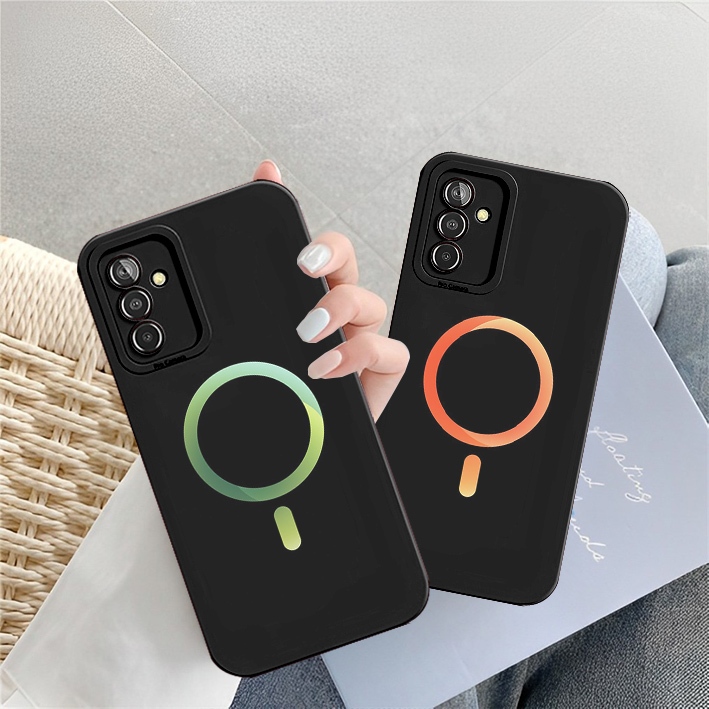 SAMSUNG M15/M14/A14/A15 4G/5G/M23/M32 5G/M34/M54/A22 4G/5G Round apple logo Motif - เคสน่ารัก - เคสอ