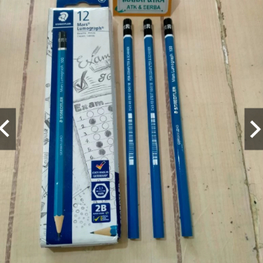 1 ชิ้น STAEDLER 2B PENCIL ORIGINAL WHOLESALE 2B EXAM PENCIL