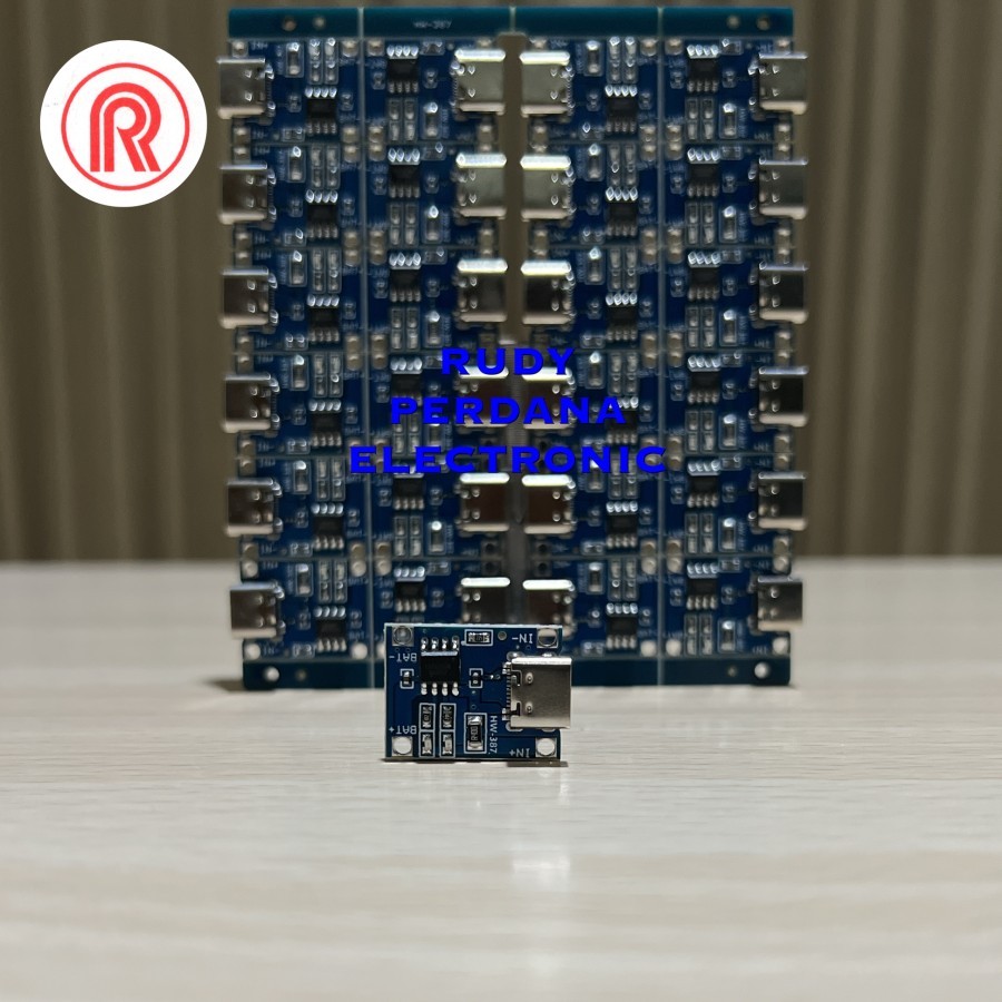 Pcb CHARGER โมดูล 5V 5 VOLT 1A 1 CAMPERE TP4056 USB TYPE C แบตเตอรี่ POWER BANK LITHIUM LI ION 18650