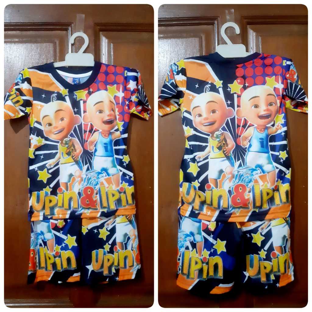 UPIN IPIN BOYS SUIT | UPIN IPIN CHARACTER CHILDRENS เสื้อผ้าชุด POLYESTER PRINTING IMAGE \ UPIN IPIN