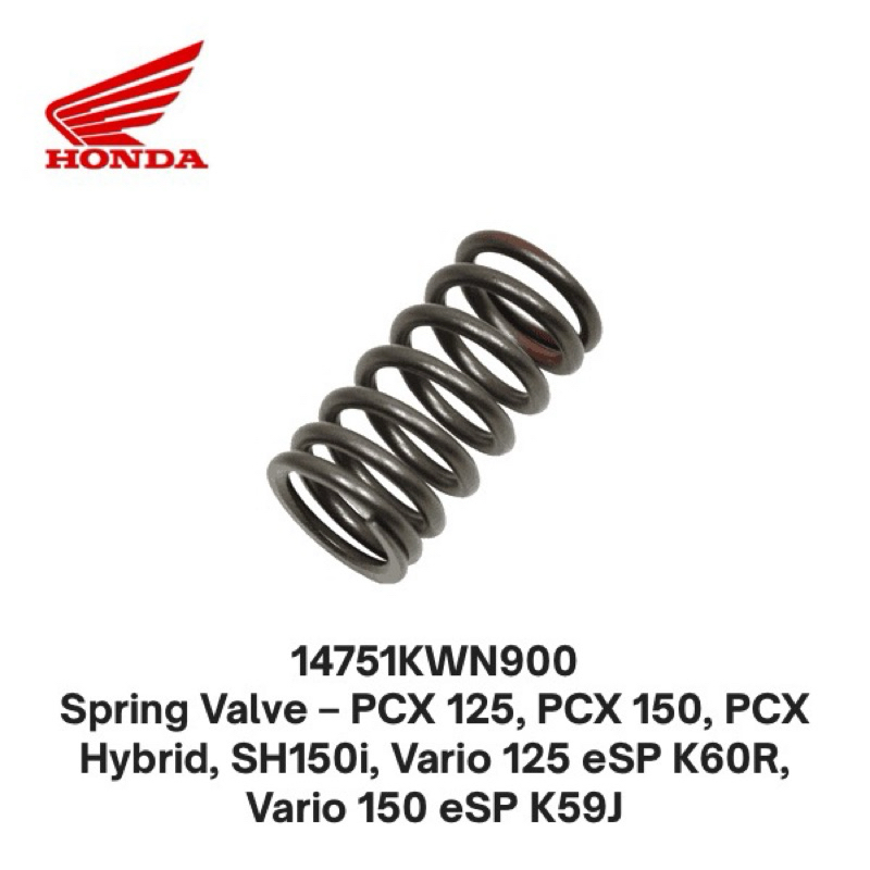 14751KWN900 วาล์วสปริง – PCX 125, PCX 150, PCX Hybrid, SH150i, Vario 125 eSP K60R, Vario 150 eSP K59