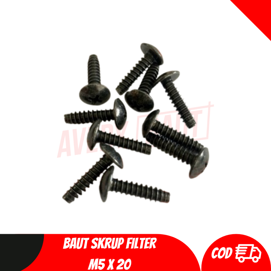 10 ชิ้น - M5X20 SCREW BOLT / HONDA FILTER SCREW
