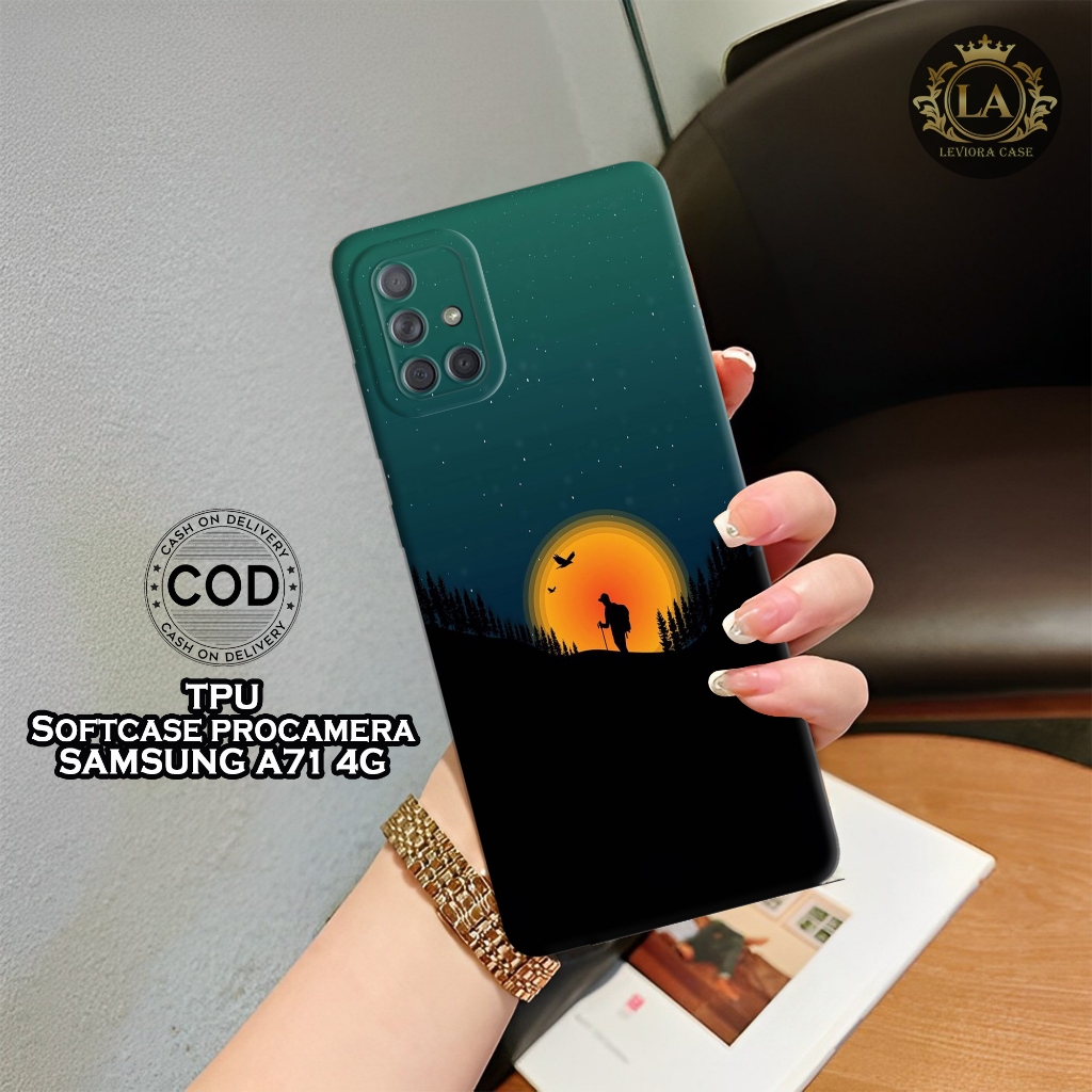HP เคส Samsung Galaxy A71 4G ใหม่ล่าสุด - เคส Leviora - เคส Moon Fashion - Samsung Galaxy A71 4G Sof