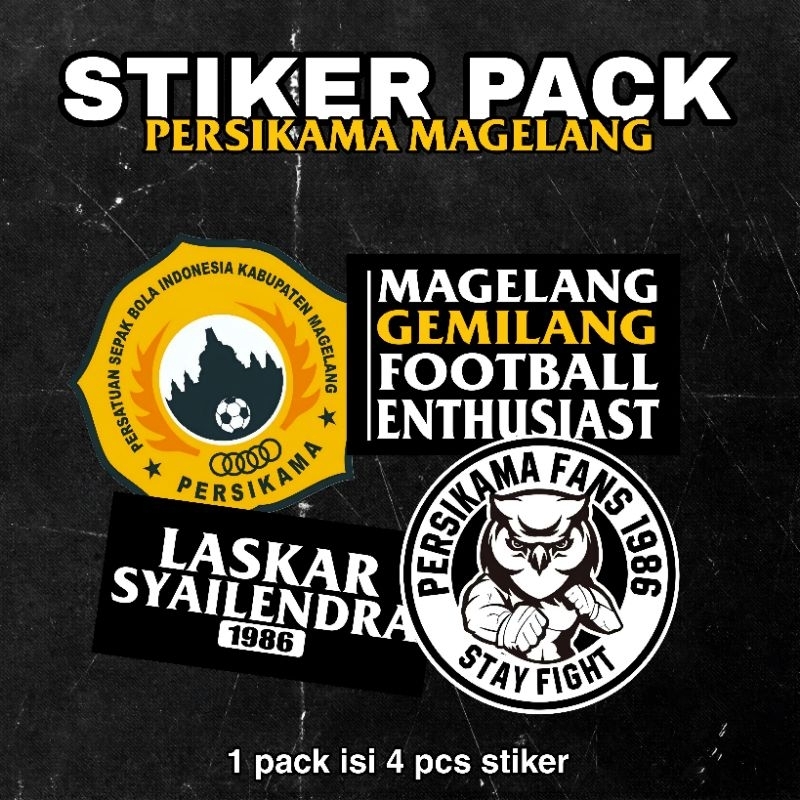สติ๊กเกอร์แพ็ค PERSIKAMA MAGELANG RAYA LEAGUE 4