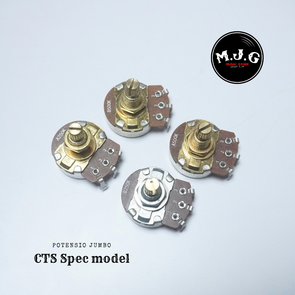Potentiometer Potentiometer กีตาร์หรือเบสไฟฟ้าจัมโบ้ A500k B500k A250k B250k CTS spec