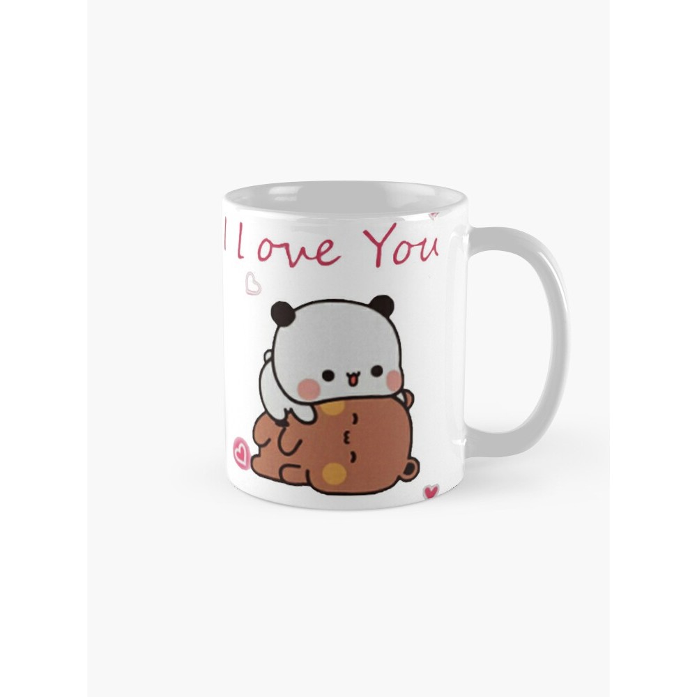 Panda And Brownie - True Love BuBu DuDu Couple 2024 v4 แก้วกาแฟ