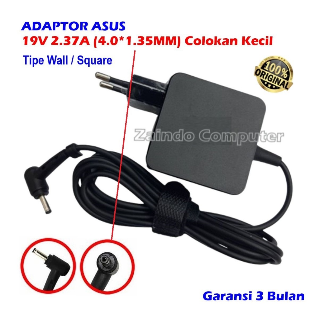 ASUS ZENBOOK ADAPTER 19V 2.37A (4.0x1.35MM) UX303 UX303U UX303UB UX303UA UX303L UX303LB UX303LN UX30