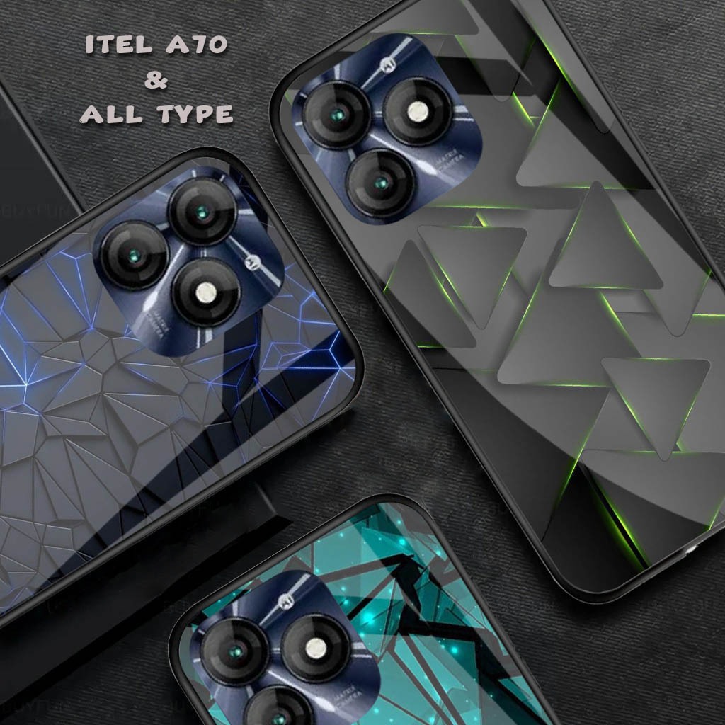 HP เคสซิลิโคนเคลือบเงาสําหรับ - Itel A70 - เคส Itel A70 ล่าสุด - เคสโทรศัพท์ Itel A70 - เคสโทรศัพท์ 