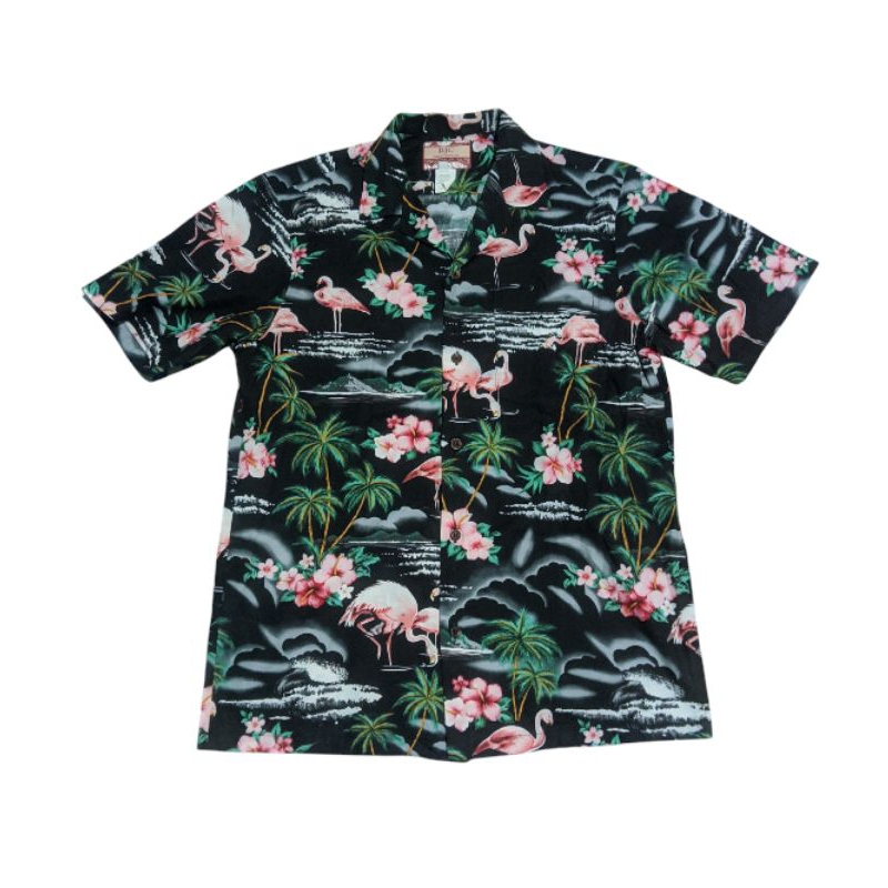 KEMEJA Rjc เสื้อฮาวายฟลามิงโกusa คอปกเปิด