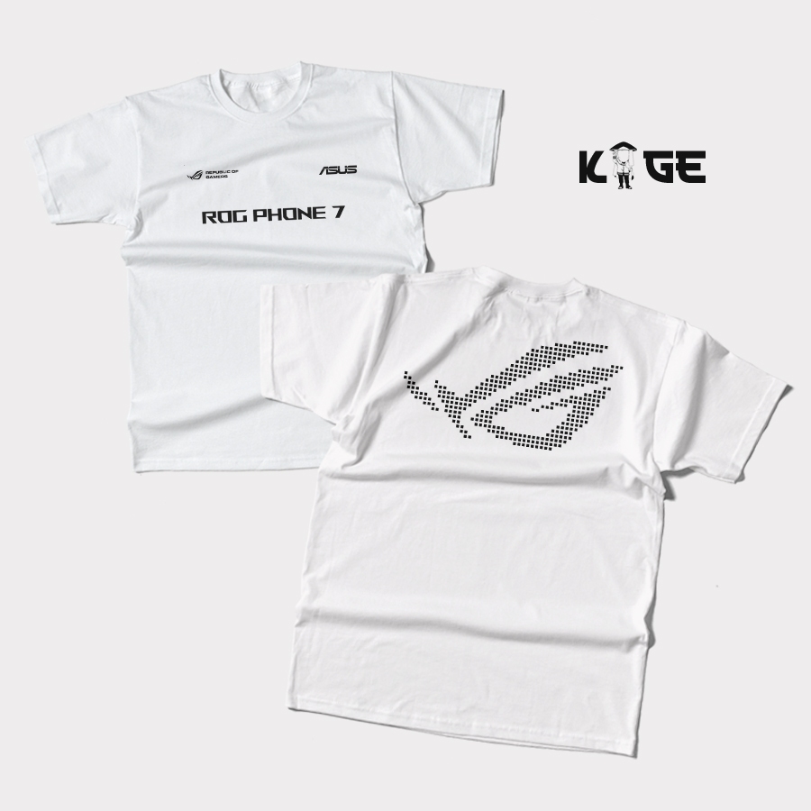 เสื้อเชิ้ตผู้ชาย Distro ASUS ROG PHONE 7 Kaos ROG Gaming KAOS KAGE