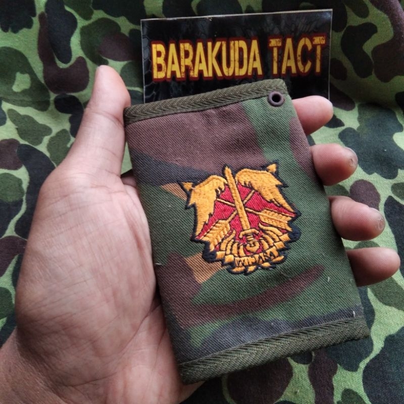 Menpor Brimob Jadul Jaman ABRI กระเป๋าสตางค์ Stnk Brevet Resimen Pioneer Brimob Old School Police Co