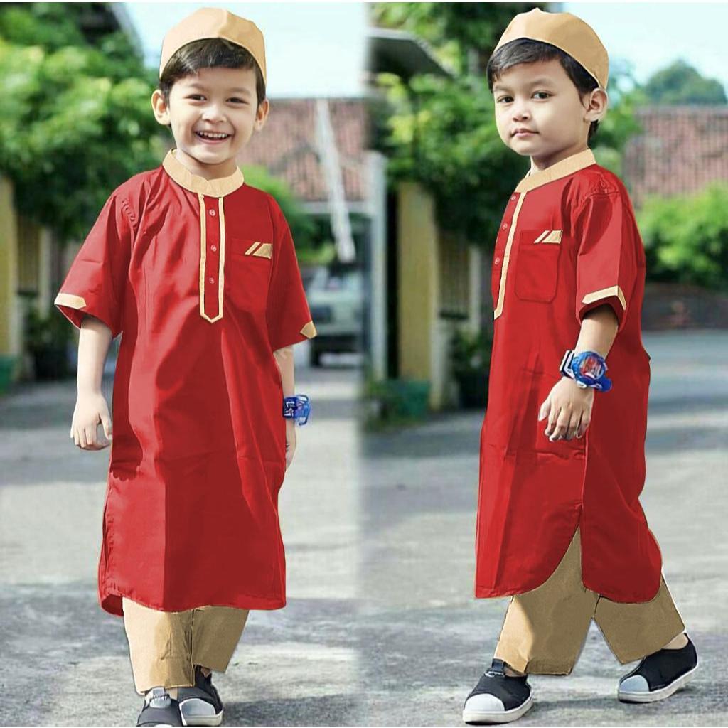 เสื้อผ้ามุสลิม/ko ชุด SULTAN ROBE สําหรับเด็กผู้ชายสําหรับอายุ 1-10 ปี