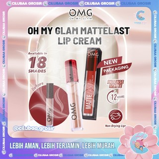 OMG OH MY GLAM Mattelast Lip Cream || Lipstik Lipcream || Matte Dengan Warna Intense || Tahan Lama || Ringan