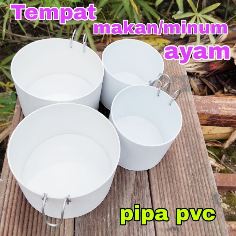 3" และ 4" PVC PIPE CHICKEN FOOD/MINUM PLACE