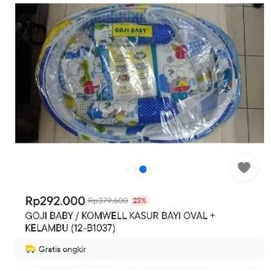 GOJI BABY / KOMWELL OVAL BABY MATTRESS + NETTING (12-B1037) CUCI WAREHOUSE