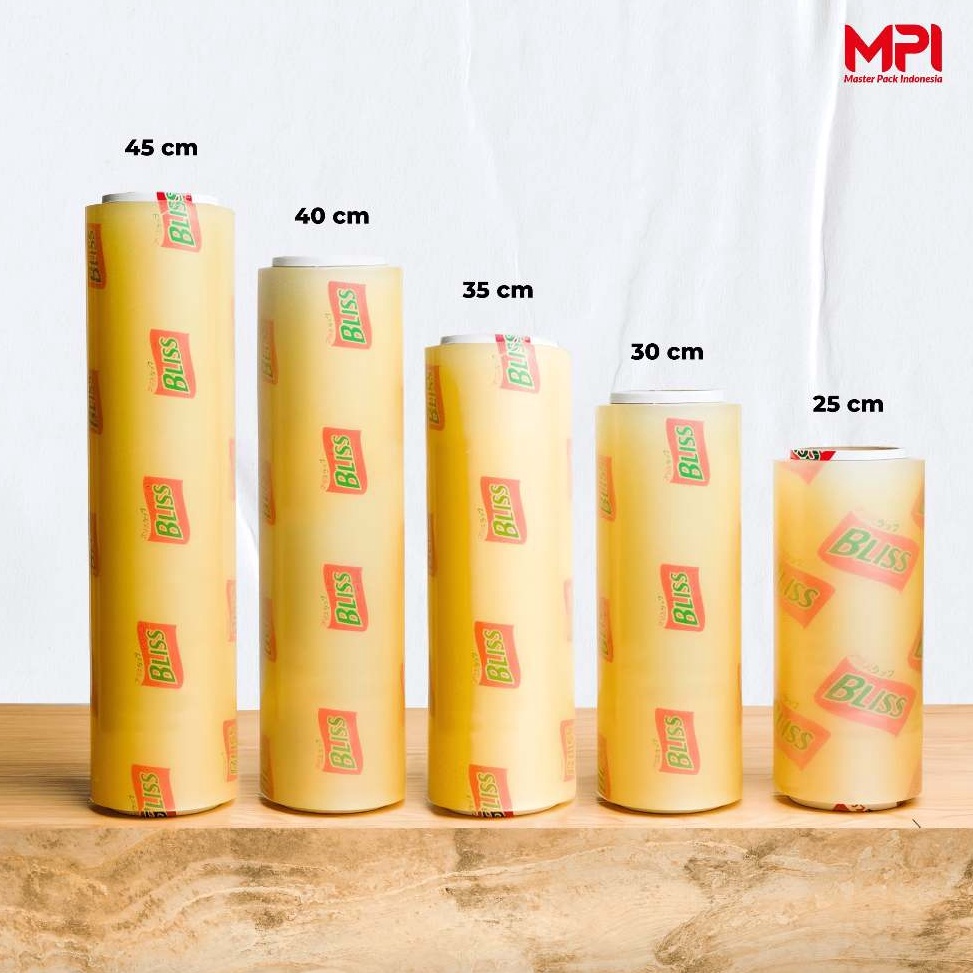 Serbuuuu พลาสติกห่อ BLISS พลาสติก Cling Wrap ห่ออาหาร 3CM X 5M