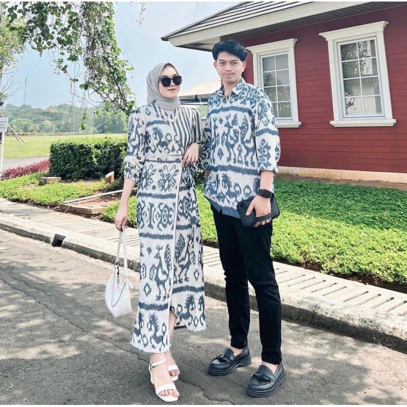 KEMEJA EID COUPLE - WOVEN COUPLE - WOVEN SHIRT - WOVEN DRESS
