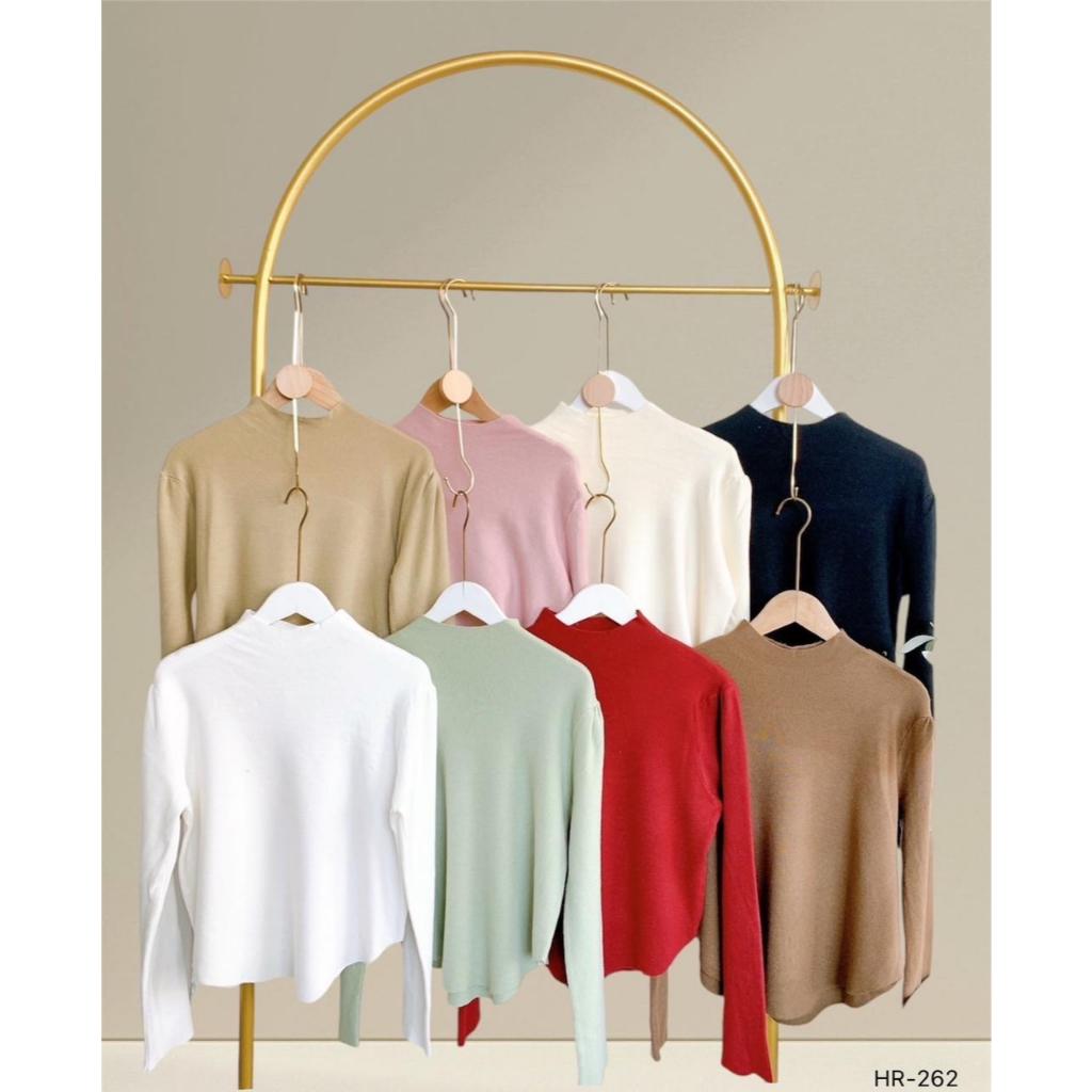 [ HR - 262 ] - OUNIE HIGH NECK LONG SLEEVE OVAL BOTTOM