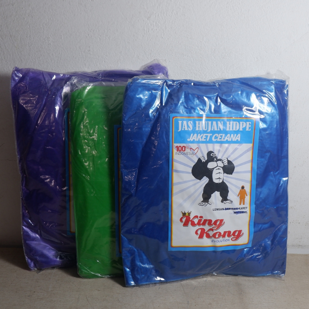 เสื้อกันฝนแบบใช้แล้วทิ้ง King Kong พร้อมกางเกง