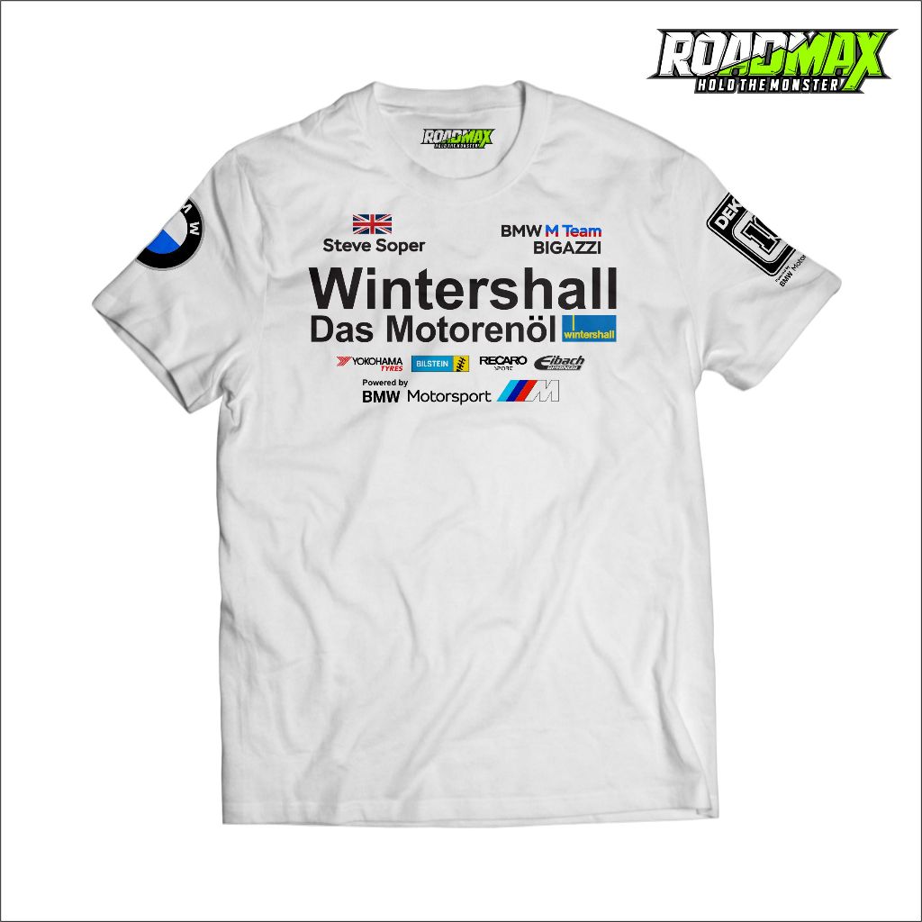 KATUN ROADMAX - เสื้อยืด BMW M3 e30 Logo Motorsport M Team Cotton 30s
