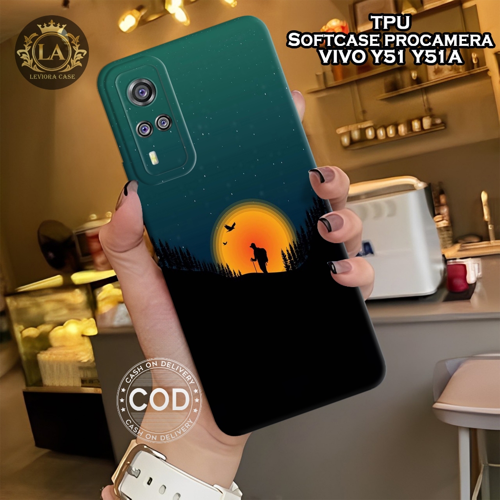 เคส HP ล่าสุด Vivo Y51 / Y51a - เคส Leviora - เคส Moon Fashion - Vivo Y51 / Y51a Softcase - เคสกล้อง