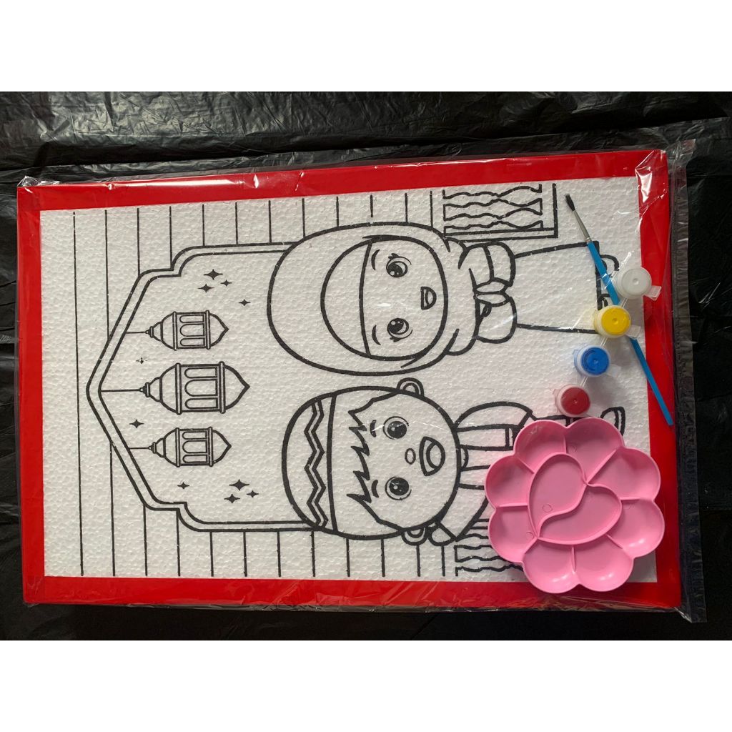 MS - 33x50 แพ็คเกจระบายสีภาพวาด Styrofoam ครบชุด / แพ็คเกจวาดภาพ 33x50