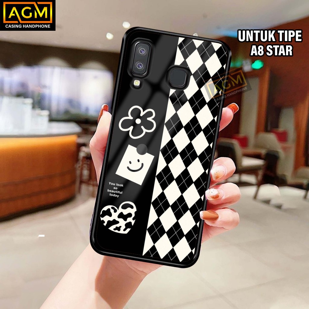 HP ล่าสุด Samsung A8 Star/ A9 Star Case Shiny Case - New Glossy Case Samsung A8 Star Phone Case [Flo
