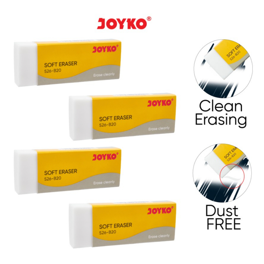 (GET 1 ชิ้น) JOYKO B20 WHITE Eraser / Joyko Large Stip Eraser B20 / B-20 / 526-B20 สีขาว