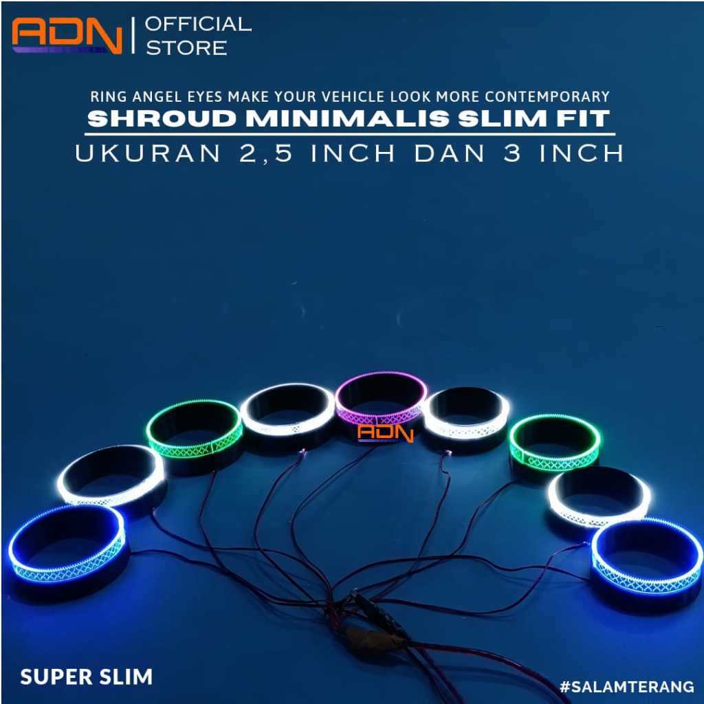 Shroud Angel Eyes Projector Bild Slim Fit MINIMALIST 3 นิ้ว 2.5 นิ้ว ADN