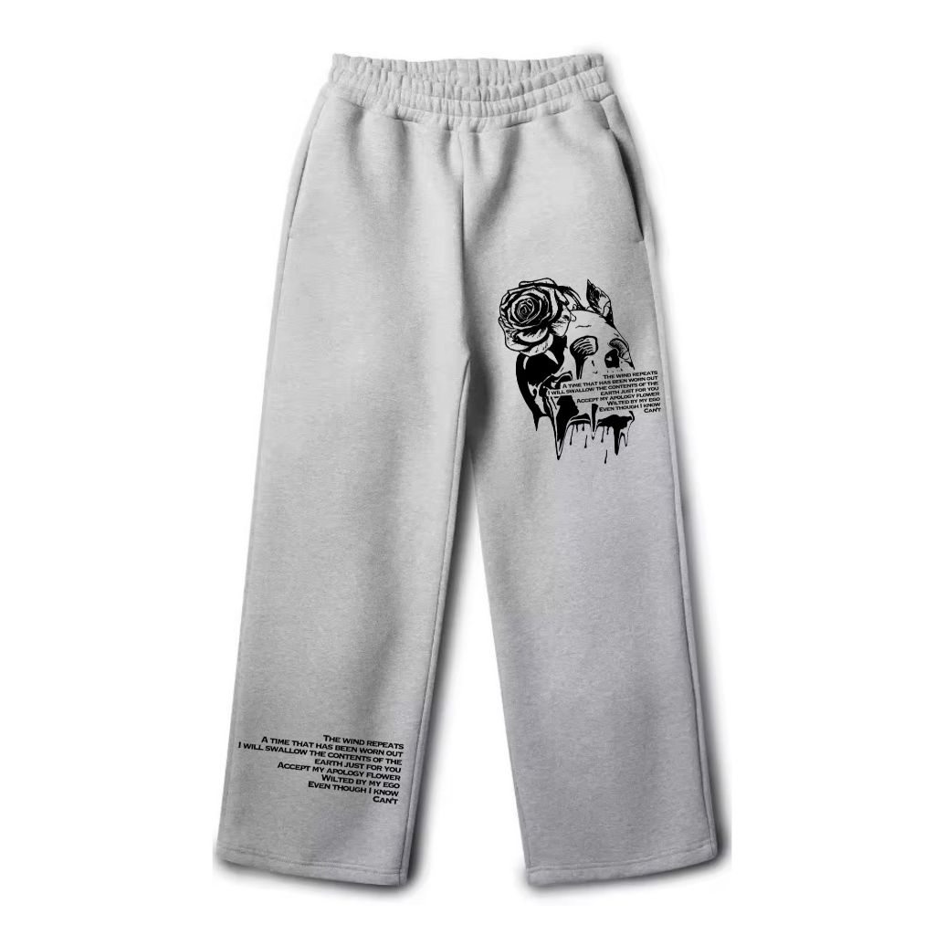 STREES SKULCRY Sweatpants for Men & Women, Cool, Made of Soft, Cool Fleece Fabric, Size L-XXL
