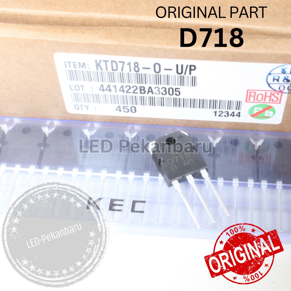 ทรานซิสเตอร์ต้นฉบับ D718 KTD718 D 718 TR ORI KEC