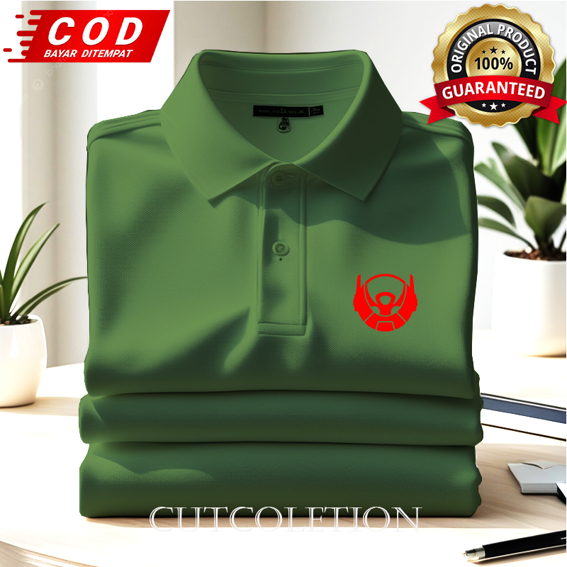 MERAH BTR RS เสื้อยืดคอปกผู้ชายนําเข้าระดับพรีเมียม - เสื้อโปโลสุดเท่พร้อมโลโก้สีแดงแขนสั้น - เสื้อโ