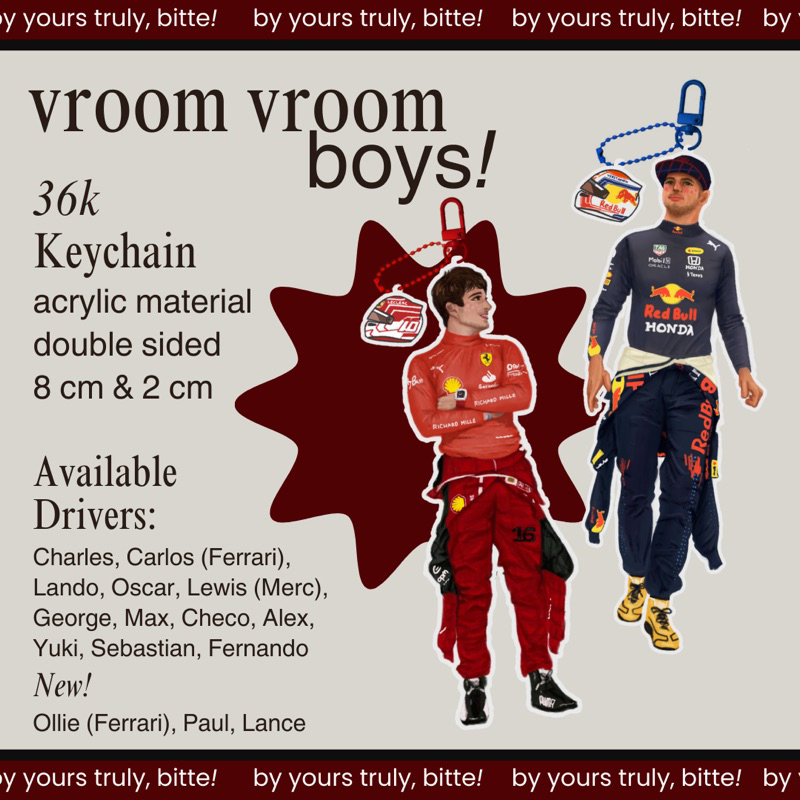 [PRE ORDER] พวงกุญแจ Formula One F1 Vroom Vroom Boys