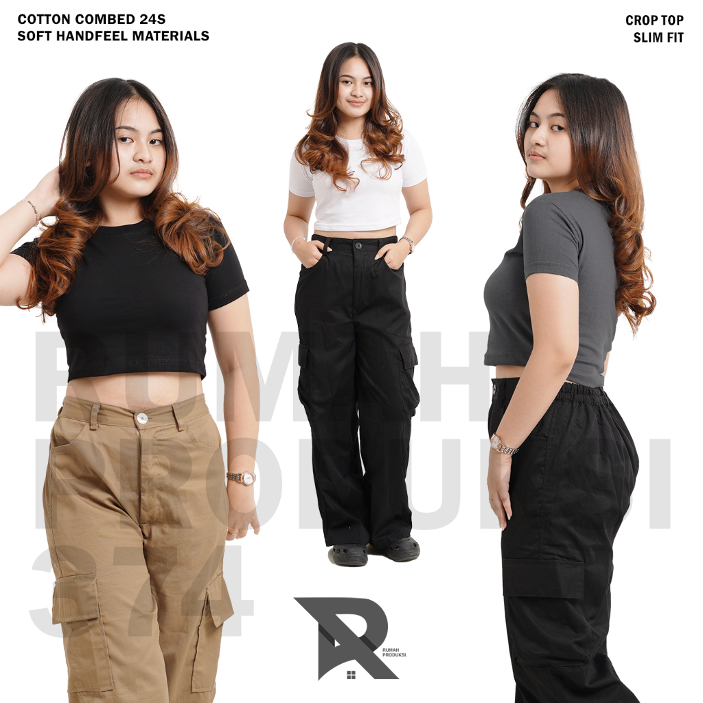 PLAIN BASIC CROP TOP BLACK DARK GREY WHITE | CROPTOP JET BLACK DARK GREY CHARCOAL WHITE BLUISH | CRO