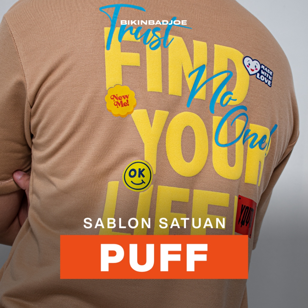 เสื้อยืด PUFF SCREEN-PRINTED - Puff FOAM RAISED SCREEN-PRINTED (PRINTED BAYA)