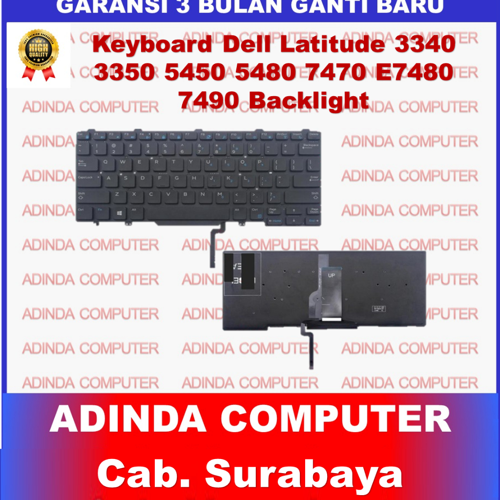 แป้นพิมพ์ Dell Latitude 3340 5491 5495 7350 E7470 0VW6J9 E5470 E5480E7480