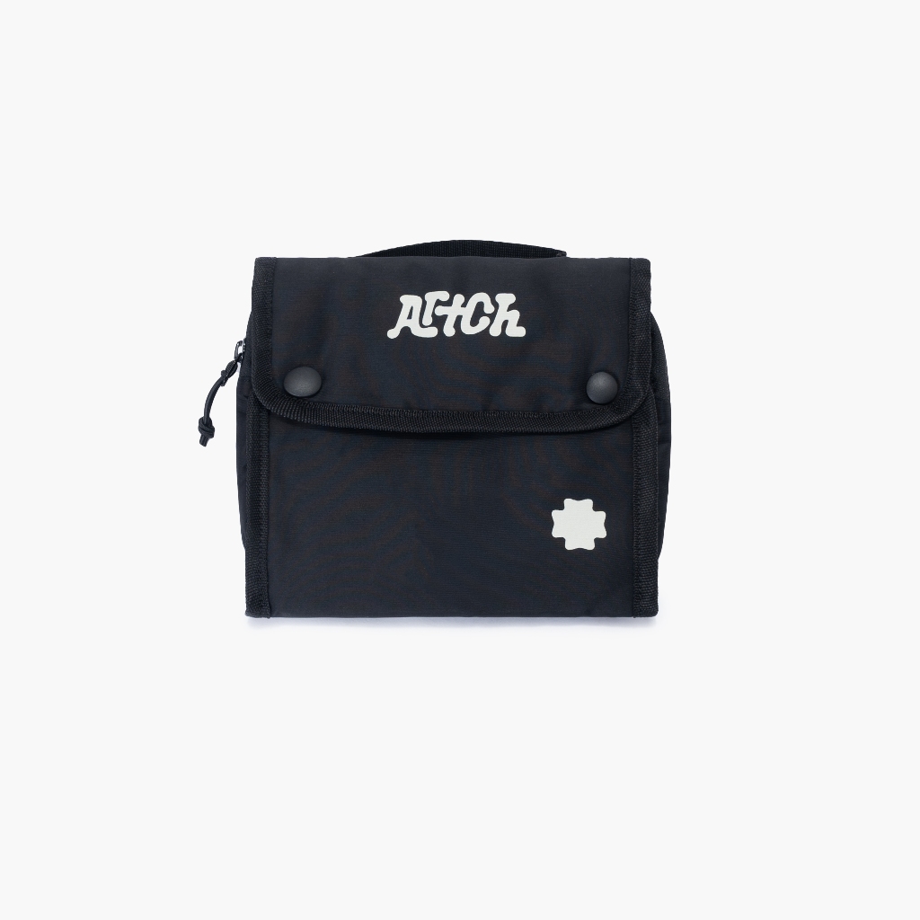 Artch - Black Dash - Bathroom Pouch Cosmetic Toiletry Travel Bag